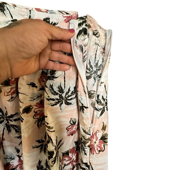 Torrid Hawaiian print ZIP closure, multicolor midi full skirt sz 12 - Picture 5 of 10